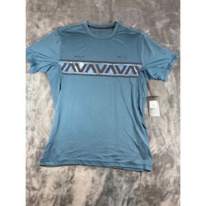 RVCA Hawaii Sport Vent Short Sleeve T Shirt Men's Size M Blue AVYKT00371